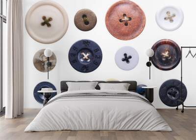 old-fashioned buttons Wall mural