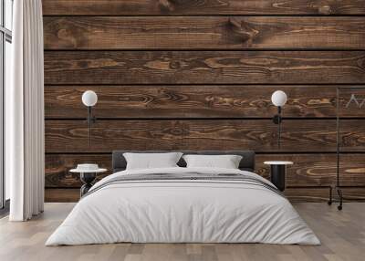 dark wood texture. background old panels Wall mural