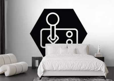 game console vector type icon Wall mural