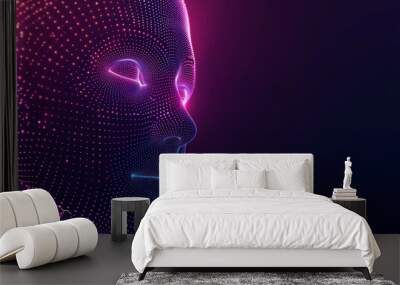 Artificial intelligence and finance concept. Wall mural