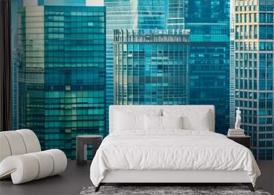 City of China s modern business buildings Wall mural