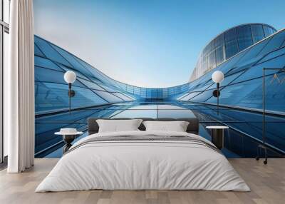 glass minmalistic architectural forms Wall mural