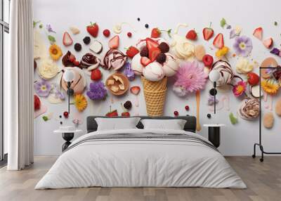 ice cream   set concept Wall mural