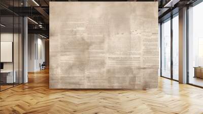 simple plain newspaper background wallpaper. Generative AI Wall mural