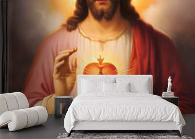 Sacred Heart of the Lord Jesus Christ - Sagrado Corazón de Jesus Wall mural