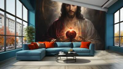 Sacred Heart of the Lord Jesus Christ - Sagrado Corazón de Jesus Wall mural