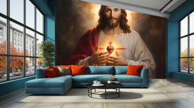 Sacred Heart of the Lord Jesus Christ - Sagrado Corazón de Jesus Wall mural