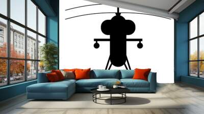 chopper, aircraft, illustration, war, military, helicopter, combat, image, attack, Wall mural