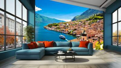 Limone sul Garda waterfront view Wall mural