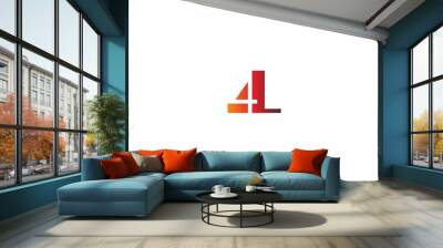 Letter 4L logo combination Wall mural