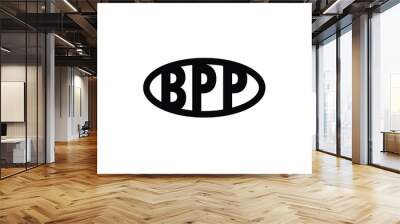 BPP logo design vector template. BPP Wall mural