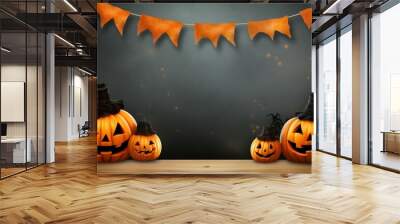 halloween pumpkin background Wall mural