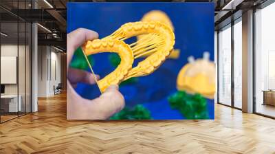 3d printer from a photopolymer material. Wall mural