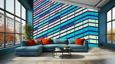 architecture details modern building glass facade business background Wall mural