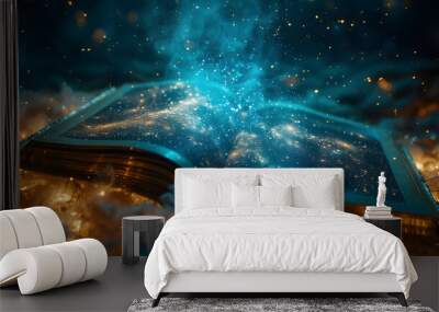 book and universe Wall mural