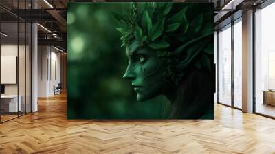 The Green Lady of the Woods Wall mural