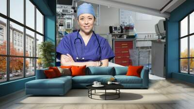 Surgeon in operating theatre Wall mural