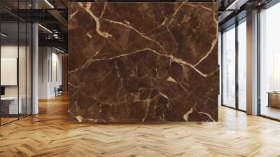 Earthy brown marble texture forming a seamless pattern background. Wall mural