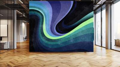 Sapphire Blue, Cobalt, and Azure Abstract Background with Grain Noise. Gradient of Rich Blue Hues Evoking Depth and Confidence. Textured and Bold for Assertive Designs. Wall mural