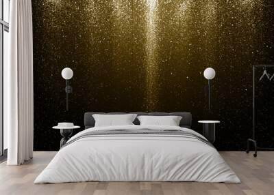 Particles abstract gold event awards trailer titles cinematic concert openers luxury celebration background Wall mural