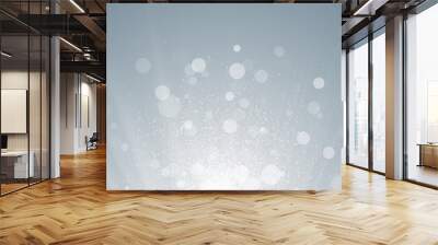 White particles bokeh dust snow event business clean bright glitter concert openers medical background Wall mural