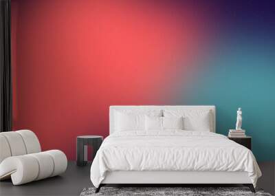 Dynamic Mesh Gradient Red, Blue, and Yellow Noise. Wall mural