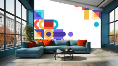 Creative geometric background with colorful shape Wall mural