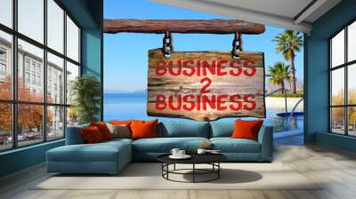 Business 2 business Wall mural