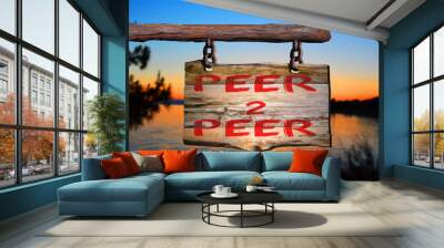 peer 2 peer Wall mural