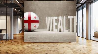 Georgia Wealth Concept. Wall mural