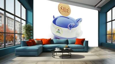 Nicaragua  Save Concept Piggy Concept Wall mural