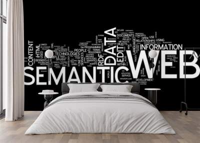 semantic web (conceptual abstract wallpaper) Wall mural