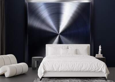 cobalt metal icon, dark color Wall mural