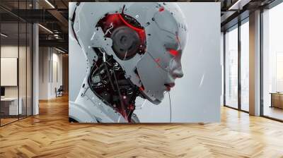 humanoid cyborg Wall mural