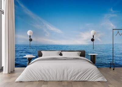 Beautiful blue sea and sky for background Wall mural