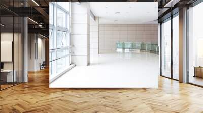 Empty corridor in modern office building Wall mural