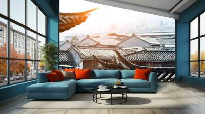 Roofs of Chinese ancient house Wall mural