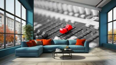 sound mixer control Wall mural