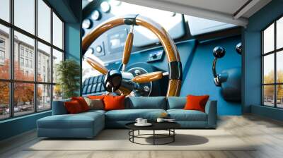 steering wheel Wall mural