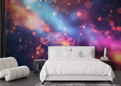 gradient background with circles and waves with abstract space deep color background with deep and dark background and shine in ultra ud with marble backgorund   Wall mural