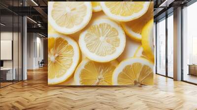 Freshly Sliced Lemons Wall mural