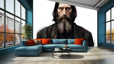 Imaginary Portrait of Rasputin, Russian sorcerer, ia generated Wall mural