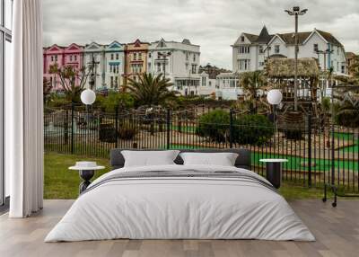 Outdoor adventure mini golf, hotels and guesthouses in the seaside town of Paignton Wall mural