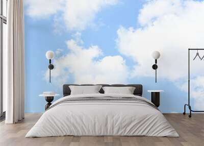 blue sky with clouds Wall mural