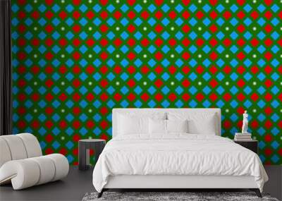 Abstract geometric pattern with spring free theme color Wall mural