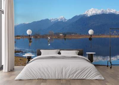 CANADA British Columbia Pitt River Wall mural