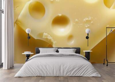 background cheese close up. Wall mural