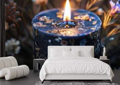 black magic candle. Wall mural