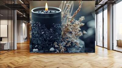 black magic candle. Wall mural