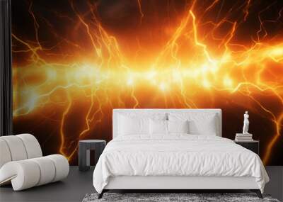 high power electricity background. Wall mural